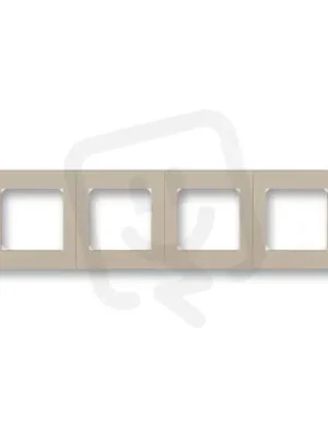 Sleva Čtyřrámeček ABB LEVIT macchiato/bílá 3901H-A05040 18