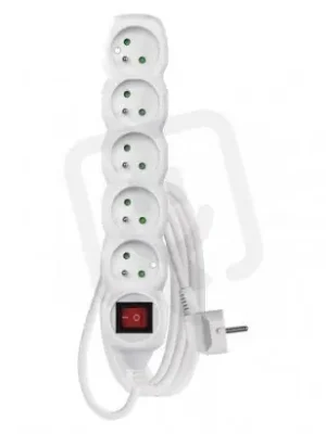 Prodlužovací kabel 3 m 5 zásuvek s vypínačem bílý PVC 1,5mm2 EMOS P1513R Odeslání Ihned