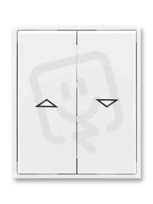 Výprodej Kryt spínače ABB ELEMENT/TIME žaluziový dělený bílá/bílá 3558E-A00662 03