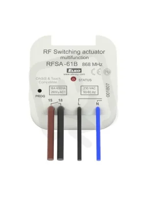 Spínací bezdrátový prvek (multifunkční) 1 výstup RFSA-61B/230V ELKO EP Objednat Nyní