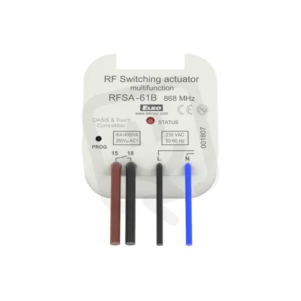 Spínací bezdrátový prvek (multifunkční) 1 výstup RFSA-61B/230V ELKO EP Objednat Nyní
