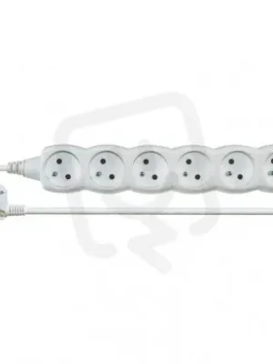 Nejlepší Cena Prodlužovací kabel 5 m 6 zásuvek bílý PVC 1mm2 EMOS P0615