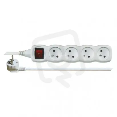 Jen Po Omezenou Doba Prodlužovací kabel 3 m 4 zásuvky s vypínačem bílý PVC 1mm2 EMOS P1413