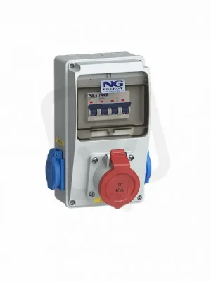 Nejlepší Volba Zásuvková kombinace MIN 1x 16A/400V/5p 2x 230V s ochr. kolíkem SJ 51 6963 MN.01