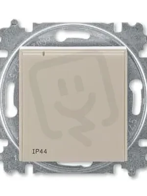 Vysoce Kvalitní Zásuvka ABB LEVIT s ochr. kolíkem, s víčkem IP44 macchiato/bílá 6619H-A06997 18
