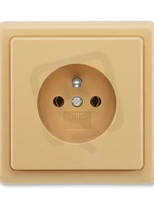 Zásuvka ABB CLASSIC chráněná béžová 5517-2389 D2 Ověřený