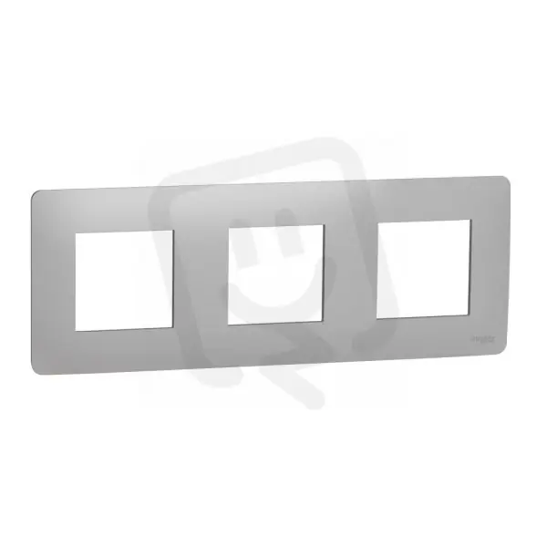Krycí rámeček NOVÁ UNICA STUDIO trojnásobný, Aluminium SCHNEIDER NU200630 Vrácení Zdarma