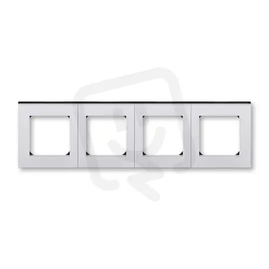 Vrácení Zdarma Čtyřrámeček ABB LEVIT M titanová/kouř. černá 3901H-A05040 70