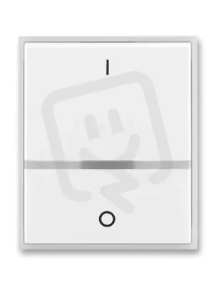 Cenově Výhodný Kryt spínače ABB ELEMENT/TIME s průzorem, řaz.2S bílá/led. bílá 3558E-A00655 01