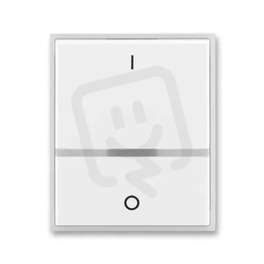 Cenově Výhodný Kryt spínače ABB ELEMENT/TIME s průzorem, řaz.2S bílá/led. bílá 3558E-A00655 01
