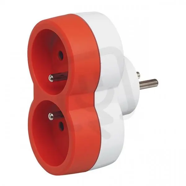 Finální Výprodej ADAPTÉR ČEL. 2X2P+T 16A,ORANŽOVÝ LEGRAND 050503