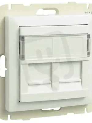 Nakupujte Hned Kryt dvojité datové zásuvky (pro RJ45 konektory) 90442 SBR bílá ELKO EP