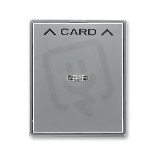Kryt spínače ABB TIME kartový s průzorem ocelová 3559E-A00700 36 Ihned K Objednání