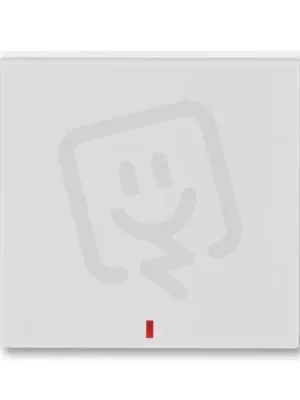 Víkendová Akce Kryt spínače ABB LEVIT s červeným průzorem šedá/bílá 3559H-A00655 16
