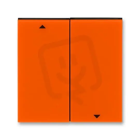 Kryt spínače ABB LEVIT žaluziový dělený oranžová/kouřová černá 3559H-A00662 66 Vrácení Zdarma