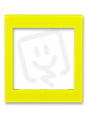 Kryt rámečku ABB LEVIT s otvorem 55x55 střední žlutá 3901H-A00355 64 Sleva
