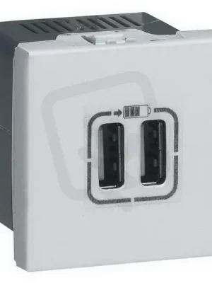 MOSAIC 2XUSB NABÍJEČKA 2,4A 2MODULOVÝODULY HLINÍK LEGRAND 079394 Nová Kolekce