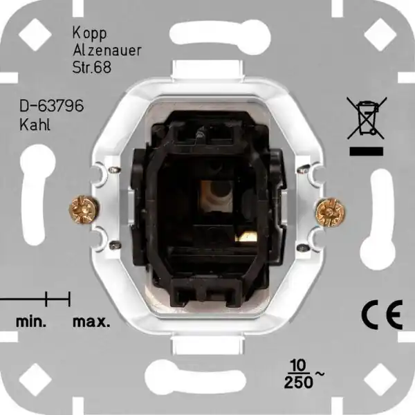 Značkový Vypínač universální strojek ř 1+6 10AX, 250V~ KOPP 503600006