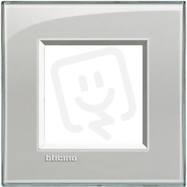 BTICINO LIVINGLIGHT RÁMEČEK HRANATÝ 2MODULOVÝ LEDOVĚ BÍLÁ LNA4802KG Sleva