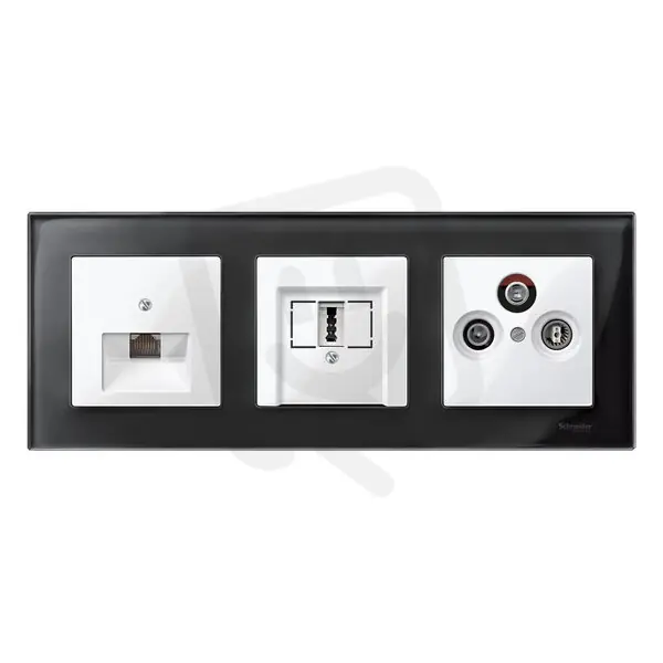 Speciální Cena Merten Centrální deska pro Mechanismus 1xRJ45 System M Polar SCHNEIDER MTN296219
