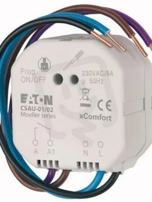 CSAU-01/02 RF Spínací aktor bezpotenciálový 8A/230V AC EATON 240694 Sezónní Sleva