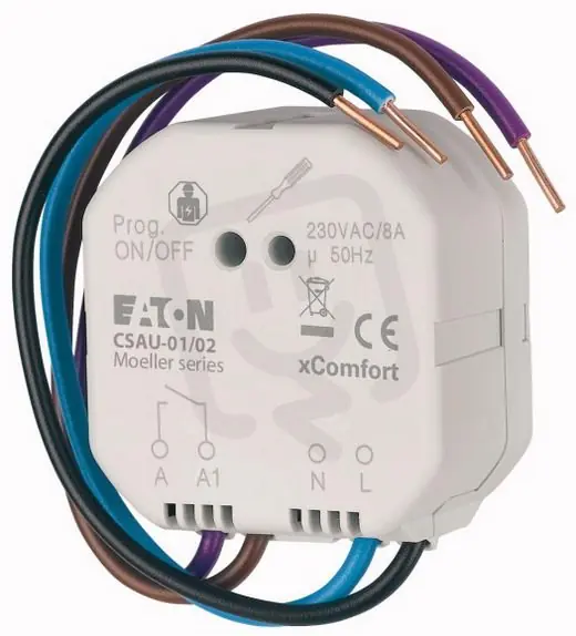 CSAU-01/02 RF Spínací aktor bezpotenciálový 8A/230V AC EATON 240694 Sezónní Sleva