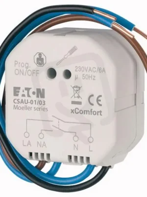 Autentický CSAU-01/03 RF Spínací aktor dvojpólový 6A/230V AC (spíná L a N) EATON 240695