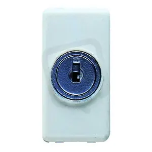 Modul vypínače SYSTEM 1M 1pól. 10AX, s klíčem, řazení 6, bílá GEWISS GW20008 Cenově Výhodný