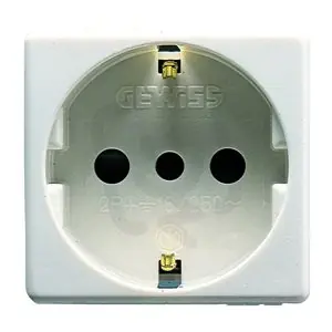 Modul zásuvky SYSTEM 2P+E 16A 250V, IT/DE, bílá GEWISS GW20205 Vrácení Zdarma
