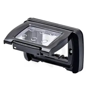 Cenově Výhodný Kryt pro vestavné krabice pro 4M pro GW24404,GW24404MP IP55 černá GEWISS GW22462
