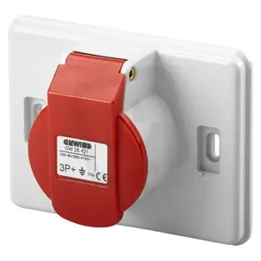 Finální Výprodej Zásuvka 3pól.+E 400VAC, IP44, šedá GEWISS GW26421