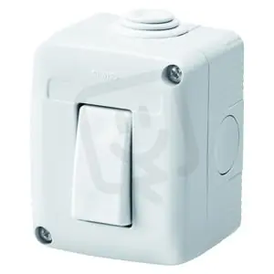 Vypínač 27 COMBI 1pól. 10A IP40, řazení 1, šedá GEWISS GW27805 Rychlé Dodání
