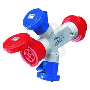 Zásuvkový adaptér 3P+N+E 16A 400V 2P+E/3P+E/3P+N+E IP67 GEWISS GW64060 Cenově Výhodný