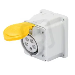 Zásuvka nástěnná, 10° 2pól.+E 16A 110V 4H IP44 GEWISS GW62401 Sezónní Sleva