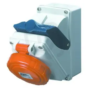 Rychlé Dodání Zásuvka kompaktní s vypínačem se dnem, 2pól.+E 16A 230V 6H IP55 GEWISS GW66448
