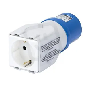 Zásuvkový adaptér IT/DE 2pól.+E 16A 230V 1x2pól+E DE GEWISS GW64210 Ověřený