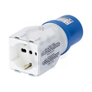 Oblíbený Adaptér IEC 309 MA zásuvka 230V, 10/16A duální (Itálie)/CEE vidlice 2P+E GW64212