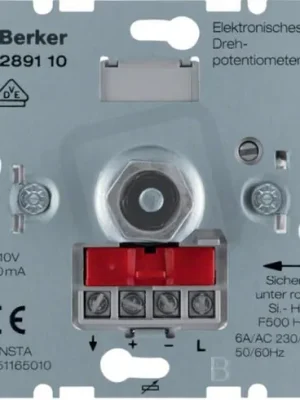 Otočný potenciometr 1 - 10 V BERKER 289110 Časově Omezené