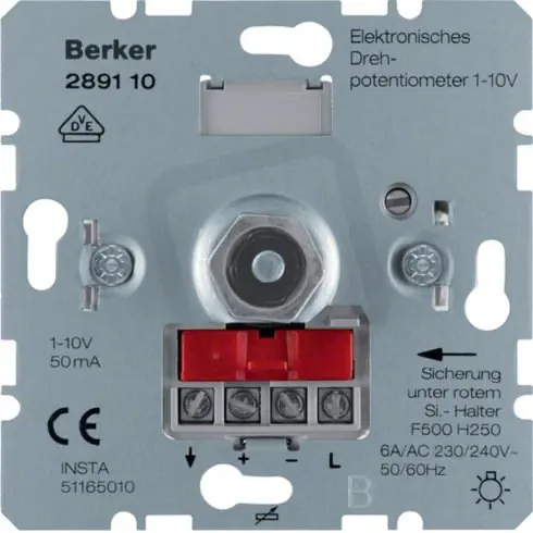 Otočný potenciometr 1 - 10 V BERKER 289110 Časově Omezené