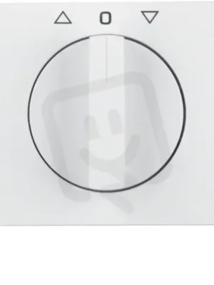 Centrální díl s otočným knoflíkem pro otočný žaluziový spínač, K.1, bílá lesk Cenový Hit