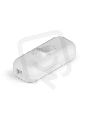 Posuvný vypínač na šňůru (max.0,75 mm2) 2A/250V, 55x24x15mm bílý SCAME 195.450B Přímo Od Výrobce