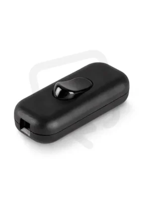 Sleva Posuvný vypínač na šňůru (max.0,75 mm2) 2A/250V, 55x24x15mm černý SCAME 195.450N