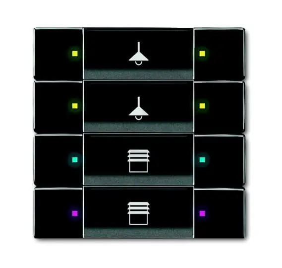 ABB KNX Prvek ovládací 4-/8násobný antracitová 6127/02-81-500 2CKA006117A0232 Vrácení Zdarma