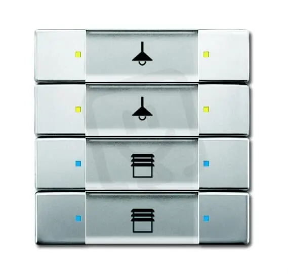 ABB KNX Prvek ovládací 4-/8násobný ušlechtilá ocel 6127/02-866-500 Tovární Cena