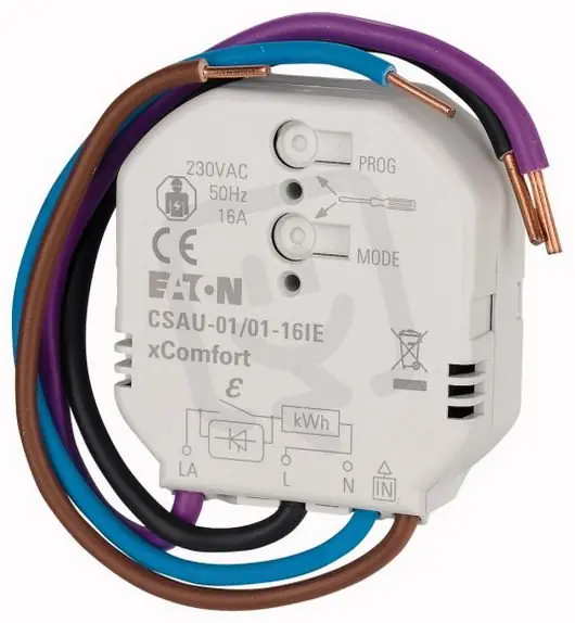 Eaton 172942 RF Spínací aktor 16A RLC/230V AC s BINVstupem a měřičem spotřeby Odeslání Ihned