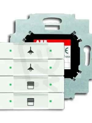 Pouze Dnes ABB KNX Prvek ovládací 4nás. se sběrnicovou spojkou mechová bílá 6127/01-884-500