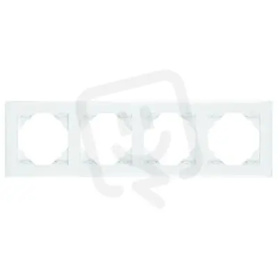 Super Cena 4-rámeček, BASE (plast) 90940 TBR bílá ELKO EP 5603011063269
