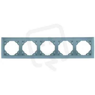 Zlevněný 5-rámeček, AQUARELLA (metalic plast) 90950 TAL hliník ELKO EP 5603011068684