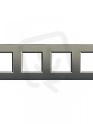 Časově Omezené BTICINO LIVINGLIGHT RÁMEČEK HRANATÝ 2+2+2+2MODULOVÝ ŠEDÁ LNA4802M4AE