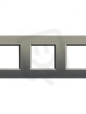 Oblíbený BTICINO LIVINGLIGHT RÁMEČEK HRANATÝ 2+2+2MODULOVÝ ŠEDÁ LNA4802M3AE